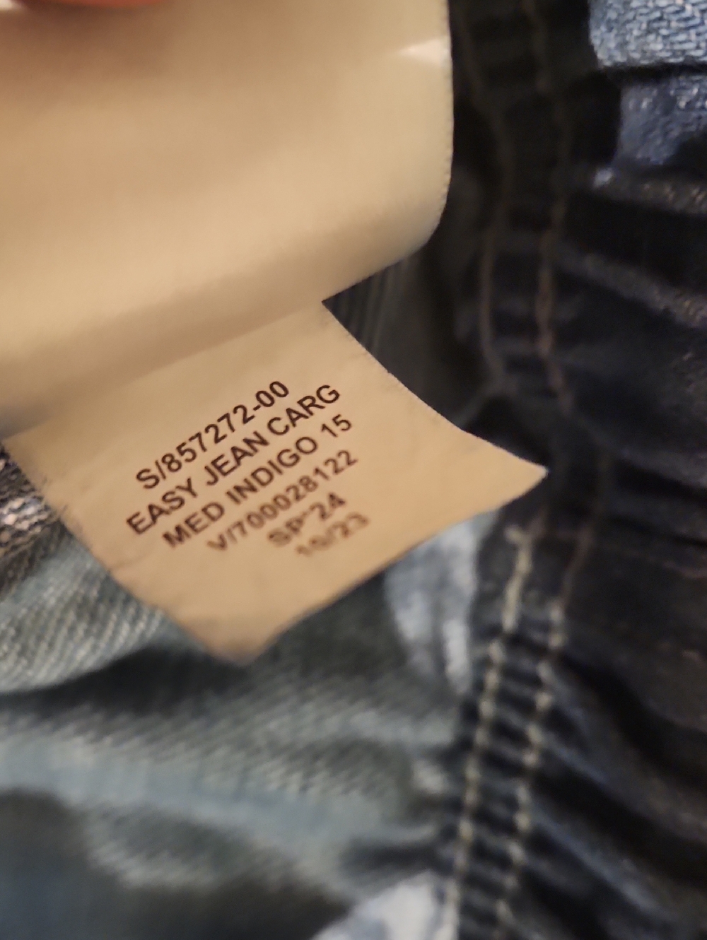 ❤️ GAP DENIM MID-RISE EASY JEAN CARGO JOGGER JEANS, SMALL (4 - 6) - Picture 10 of 14
